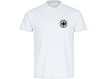 multifanshop Kinder T-Shirt - Deutschland - Adler Retro - Druck schwarz - Kind
