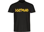 multifanshop Herren T-Shirt - Dortmund - Textmarker - Druck gelb - Männer