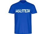 multifanshop Herren T-Shirt - Holstein - Textmarker - Druck weiß - Männer