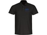 multifanshop Poloshirt - Holstein - Herzschlag - Druck blau - Polo