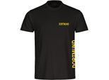 multifanshop Herren T-Shirt - Dortmund - Brust & Seite - Druck gelb - Männer