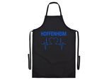 multifanshop Grillschürze - Hoffenheim - Herzschlag - Druck blau - Schürze
