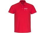 multifanshop Poloshirt - Leverkusen - Herzschlag - Druck weiß - Polo