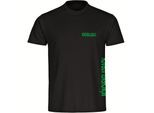 multifanshop Herren T-Shirt - Mönchengladbach - Brust & Seite - Druck grün - Männer