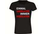 multifanshop Damen T-Shirt - Kaiserslautern - Einmal Immer - Druck rot - Frauen