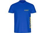 multifanshop Herren T-Shirt - Ecuador - Brust & Seite - Druck gelb - Männer