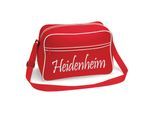 multifanshop Retrotasche - Heidenheim - Schriftzug - Druck weiß - Tasche