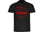 multifanshop Kinder T-Shirt - Leverkusen - Meine Fankurve - Druck rot - Kind