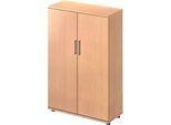Schäfer Shop Genius Flügeltürenschrank TETRIS WOOD, 4 OH, Höhe inkl. Gleiter, B 1000 mm, Buche-Dekor