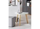 Schäfer Shop Select Beistelltisch Start Off Wood, Ø 850 x H 630 mm, Holz, lichtgrau