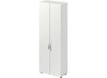 Schäfer Shop Select Schrank LOGIN, 6 Ordnerhöhen, B 800 x T 420 x H 2240 mm, lichtgrau/lichtgrau