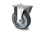 CASCOO Bockrolle P2G2, mit Rad-ø 125 mm x B 35 mm, Polypropylen-Felge, Elastomer-Lauffläche, grau, Kugellager, bis 165 kg