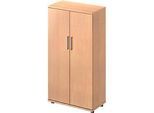 Schäfer Shop Genius Flügeltürenschrank TETRIS WOOD, 4 OH, Höhe inkl. Gleiter, B 800 mm, Buche-Dekor