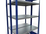 SCHULTE Lagertechnik - Stecks.Doppelgrundr. Typ 250 kg - 2000x1000x2x400 mm, 10 Böden