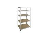 Steckregal Schwerlast, Komplettregal, mit 5 Böden, 1800x920x460, mm verzinkt