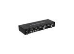 IC INTRACOM techly 2-Port DisplayPort1.2 Dual-Monitor KVM Switch