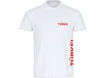 multifanshop Herren T-Shirt - Türkei - Brust & Seite - Druck rot - Männer
