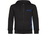 multifanshop Kapuzen Sweatshirt Jacke - Bielefeld - Brust & Seite - Druck blau - Jacke