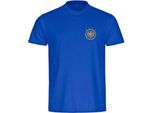 multifanshop Herren T-Shirt - Deutschland - Adler Retro Gold - Druck gold metallic - Männer