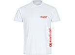 multifanshop Herren T-Shirt - Frankfurt - Brust & Seite - Druck rot - Männer