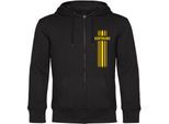 multifanshop Kapuzen Sweatshirt Jacke - Dortmund - Streifen - Druck gelb - Jacke