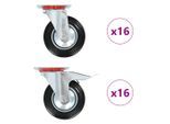 vidaXL 32 Stk. Lenkrollen 160 mm