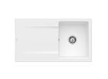 Villeroy & Boch Siluet Einbauspüle 333501RW mit Ablaufgarnitur und Handbetätigung, Stone White
