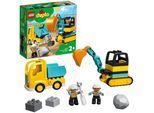 LEGO® Konstruktionsspielsteine »Bagger und Laster (10931), LEGO® DUPLO® Town«, (20 St.)