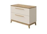 PAIDI Kommode Stiene ¦ beige ¦ Maße (cm): B: 123,3 H: 92,1 T: 57.2