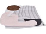 Teppich TOM TAILOR HOME "Shapes - SEVEN", grau, B:153cm H:5mm L:200cm, Polyester, Teppiche, Teppich, Kurzflor, bedruckt, modernes Design