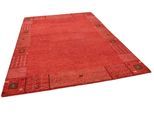 Wollteppich THEKO "Denver 1999", rot, B:90cm H:16mm L:160cm, Schurwolle, Teppiche, reine Wolle, Gabbeh Design, handgeknüpft, mit Bordüre