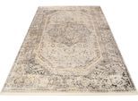 Teppich WECON HOME "SoHo Touch", grau, B:133cm H:7mm L:190cm, Kunstfaser, Teppiche, Teppich, Hoch-Tief-Struktur, Wohnzimmer