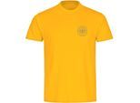 multifanshop Kinder T-Shirt - Deutschland - Adler Retro Gold - Druck gold metallic - Kind