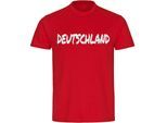 multifanshop Herren T-Shirt - Deutschland - Textmarker - Druck weiß - Männer