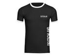 multifanshop Kontrast T-Shirt - Deutschland - Brust & Seite - Druck weiß - Männer