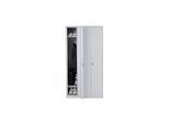 Schließfach Preston T829, Spind Wertfachschrank Schließfachschrank, Metall 3 Fächer ~ grau