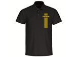 multifanshop Poloshirt - Dortmund - Streifen - Druck gelb - Polo