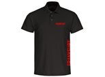 multifanshop Poloshirt - Frankfurt - Brust & Seite - Druck rot - Polo