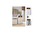 Vicco Midischrank Didi Weiß Eiche 60 x 97 cm mit 2 Türen