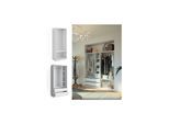 Vicco Kleiderschrank Elmo Weiß 80 x 200 cm Set mit 2 Teile