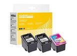 Schäfer Shop Select Tintenpatronen, ersetzt HP 301XL (CH563EE/CH564EE), Mixpack, schwarz, Tri-Colour