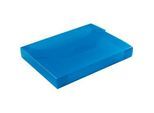 EICHNER Sammelbox, überbreit, Steckverschluss, Polypropylen, transparent-blau