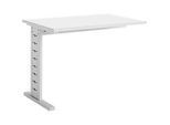 Schäfer Shop Select Ansatztisch Moxxo IQ, Rechteck, C-Fuss, B 1000 x T 600 x H 735 mm, weiss
