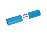 Deiss Abfallsäcke, 120 Liter, Recycling-LDPE, reissfest und vielseitig, B 700 x H 1100 mm, blau, 24 µm, 250 Stück
