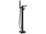 vidaXL Freistehende Badewannenarmatur Schwarz Edelstahl 90 cm