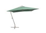 vidaXL Ampelschirm 300x300 cm Grün Aluminium-Mast