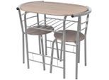 vidaXL Frühstückstisch Bar-Set MDF