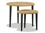 vidaXL Couchtisch-Set 2-tlg. Naturjute