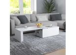 vidaXL Couchtisch Weiß 150x50x35 cm Holzwerkstoff