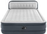 Luftbett INTEX "DuraBeam UltraPlushHeadboard" Gr. 152, grau, Luftbetten, Damen, B/H/L: 152cm x 46cm x 236cm, PVC, Viskose, Luftbett, B:152cm H:46cm L:236cm